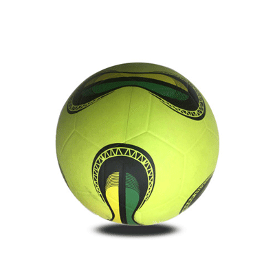 Smooth surface rubber football